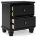 Lanolee - Black - Two Drawer Nightstand Sacramento Furniture Store Furniture store in Sacramento