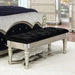 Heidi - Upholstered Bench - Metallic Platinum Sacramento Furniture Store Furniture store in Sacramento