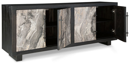 Lakenwood - Black / Gray / Ivory - Accent Cabinet Sacramento Furniture Store Furniture store in Sacramento