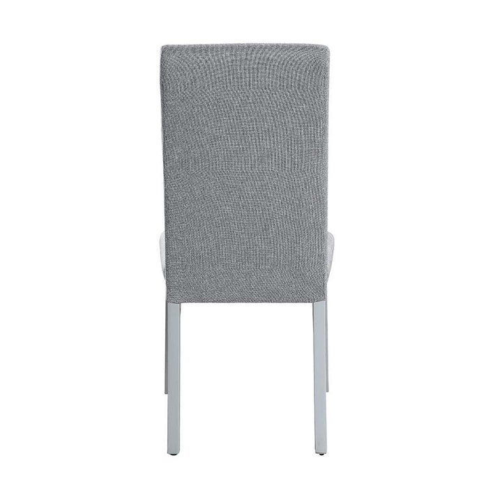 Lanton - Side Chair (Set of 2) - Gray Linen & Antique White Finish Sacramento Furniture Store Furniture store in Sacramento