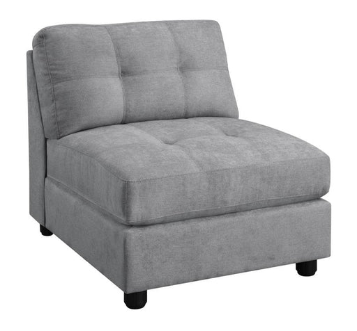 Claude - 7 Piece Upholstered Modular Tufted Sectional - Dove Sacramento Furniture Store Furniture store in Sacramento