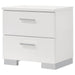 Felicity - 2-Drawer Nightstand - Glossy White Sacramento Furniture Store Furniture store in Sacramento