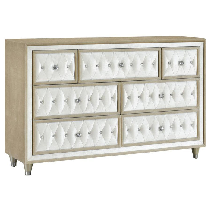 Antonella - 7-Drawer Upholstered Dresser Sacramento Furniture Store Furniture store in Sacramento