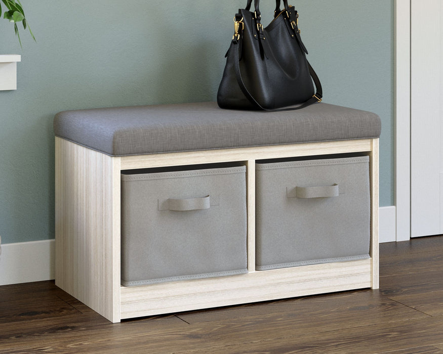 Blariden - Gray / Natural - Storage Bench Sacramento Furniture Store Furniture store in Sacramento