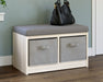 Blariden - Gray / Natural - Storage Bench Sacramento Furniture Store Furniture store in Sacramento