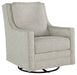 Kambria - Fog - Swivel Glider Accent Chair Sacramento Furniture Store Furniture store in Sacramento