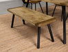 Maverick - Rectangular Dining Bench - Natural Mango And Black Sacramento Furniture Store Furniture store in Sacramento