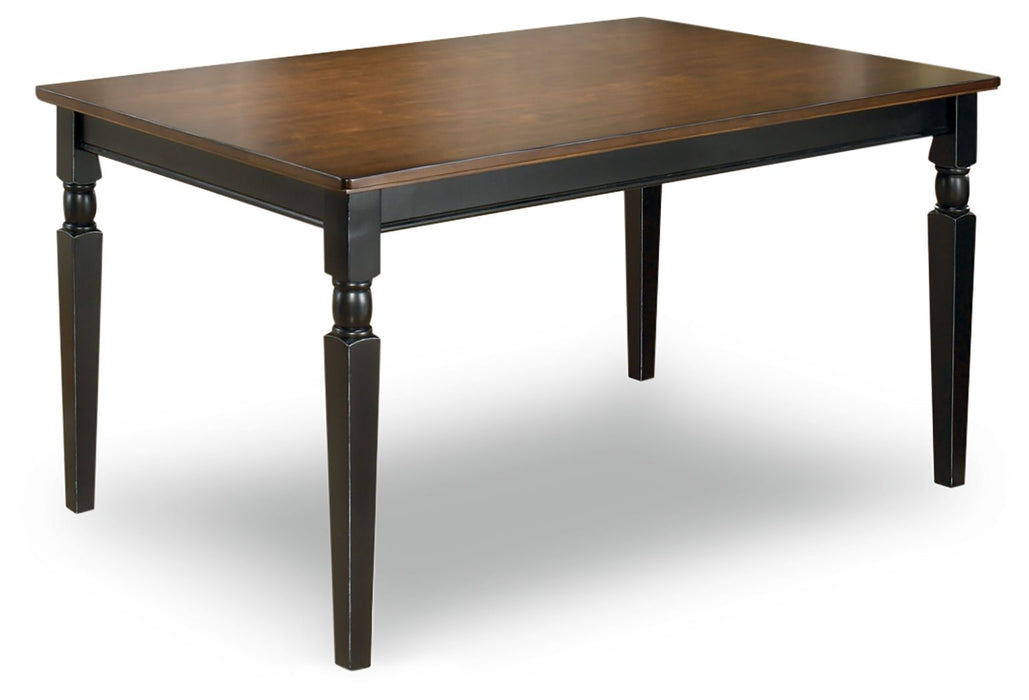 Owingsville - Black / Brown - Rectangular Dining Room Table Sacramento Furniture Store Furniture store in Sacramento