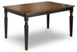 Owingsville - Black / Brown - Rectangular Dining Room Table Sacramento Furniture Store Furniture store in Sacramento