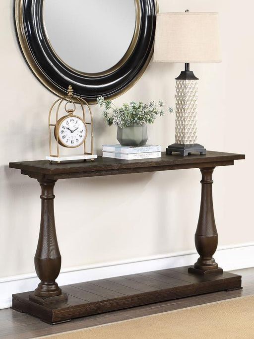 Walden - Rectangular Sofa Table With Turned Legs And Floor Shelf - Coffee Sacramento Furniture Store Furniture store in Sacramento