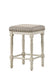 Tasnim - Stool (Set of 2) - Tan Fabric & Antique White Finish Sacramento Furniture Store Furniture store in Sacramento