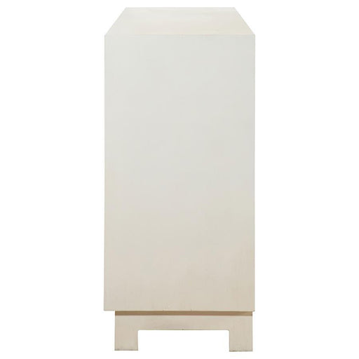 Voula - Rectangular 4-Door Accent Cabinet - White And Gold Sacramento Furniture Store Furniture store in Sacramento