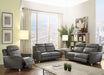 Cayden - Sofa - Gray Leather-Aire Match Sacramento Furniture Store Furniture store in Sacramento