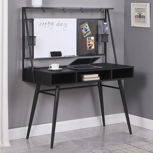 Jessie - Writing Desk With USB Ports - Black And Gunmetal Sacramento Furniture Store Furniture store in Sacramento