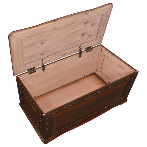 Finlay - Flip Open Storage Cedar Chest - Deep Tobacco Sacramento Furniture Store Furniture store in Sacramento