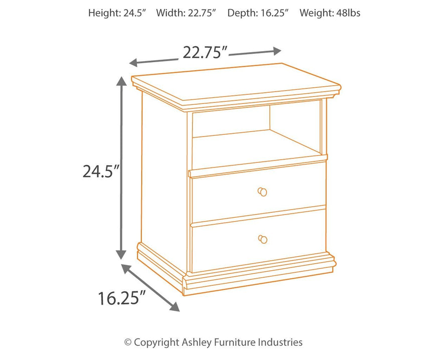 Maribel - Black - One Drawer Night Stand Sacramento Furniture Store Furniture store in Sacramento