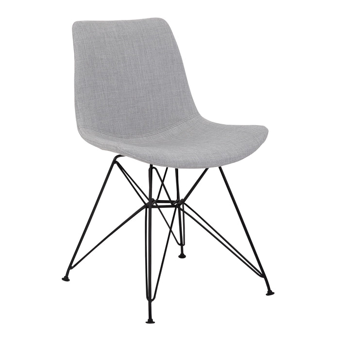 Palmetto - Contemporary Dining Chair - Gray / Black