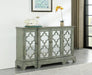 Erigeron - 4-Door Accent Cabinet - Gray Sacramento Furniture Store Furniture store in Sacramento