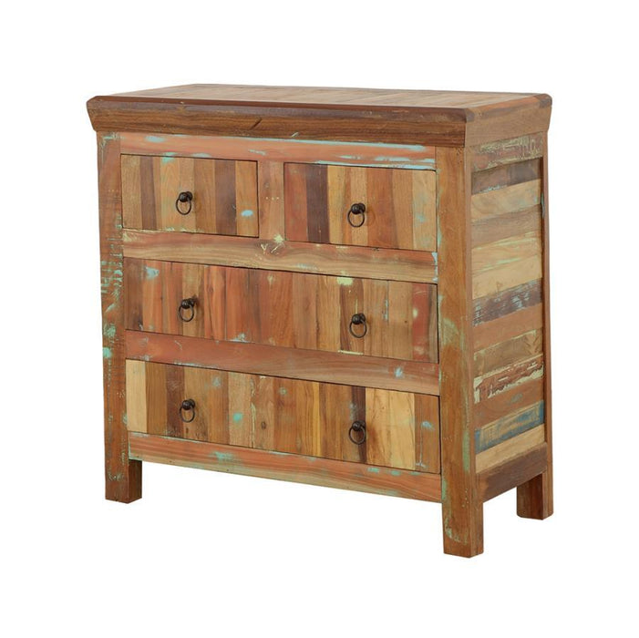 Harper - 4-Drawer Accent Cabinet Reclaimed Wood - Brown Sacramento Furniture Store Furniture store in Sacramento