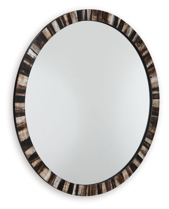 Ellford - Black / Brown / Cream - Accent Mirror Sacramento Furniture Store Furniture store in Sacramento