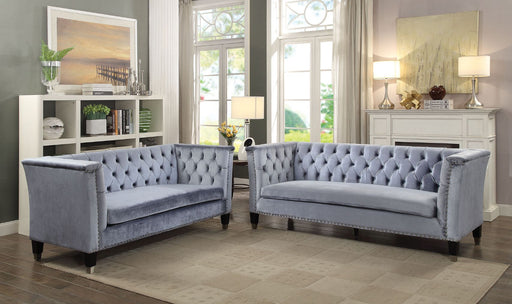 Honor - Sofa - Blue-Gray Velvet Sacramento Furniture Store Furniture store in Sacramento