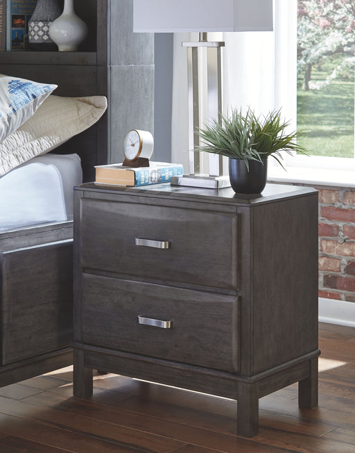 Caitbrook - Gray - Two Drawer Night Stand Sacramento Furniture Store Furniture store in Sacramento