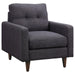 Watsonville - Tufted Back Chair - Gray Sacramento Furniture Store Furniture store in Sacramento