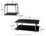 Rollynx - Black - Occasional Table Set (Set of 3) Sacramento Furniture Store Furniture store in Sacramento