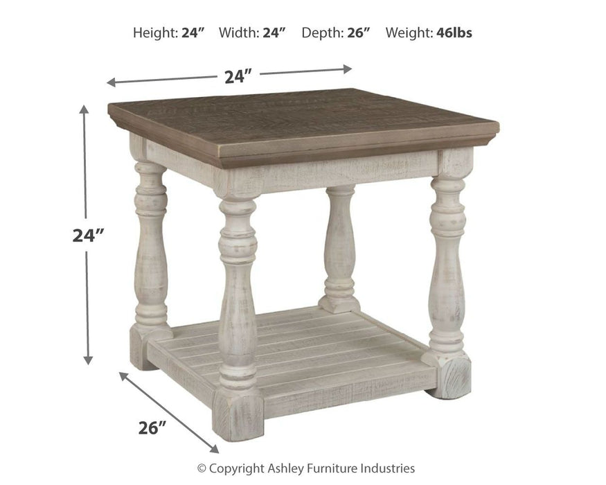 Havalance - Gray / White - Rectangular End Table Sacramento Furniture Store Furniture store in Sacramento