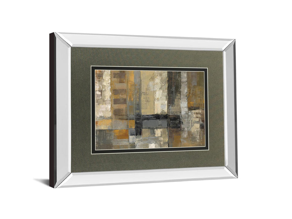 One Way Street By Silvia Vassileva - Mirror Framed Print Wall Art - Dark Gray