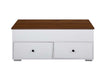 Readen - Coffee Table - White & Walnut Finish Sacramento Furniture Store Furniture store in Sacramento