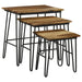 Nayeli - 3 Piece Nesting Table With Hairpin Legs - Natural And Black Sacramento Furniture Store Furniture store in Sacramento