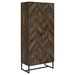 Carolyn - 2-Door Accent Cabinet - Rustic Oak And Gunmetal - Wood Sacramento Furniture Store Furniture store in Sacramento