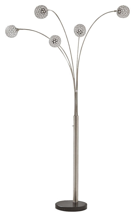 Winter - Silver Finish - Metal Arc Lamp Sacramento Furniture Store Furniture store in Sacramento