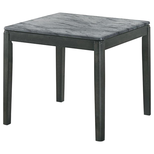 Mozzi - Square End Table Faux Marble - Gray And Black Sacramento Furniture Store Furniture store in Sacramento