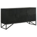 Riddell - 3-Door Accent Cabinet - Black Sacramento Furniture Store Furniture store in Sacramento