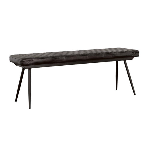 Partridge - Cushion Bench - Espresso And Black Sacramento Furniture Store Furniture store in Sacramento