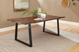 Ditman - Live Edge Dining Table - Gray Sheesham And Black Sacramento Furniture Store Furniture store in Sacramento