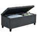 Samir - Lift Top Storage Bench - Charcoal Sacramento Furniture Store Furniture store in Sacramento