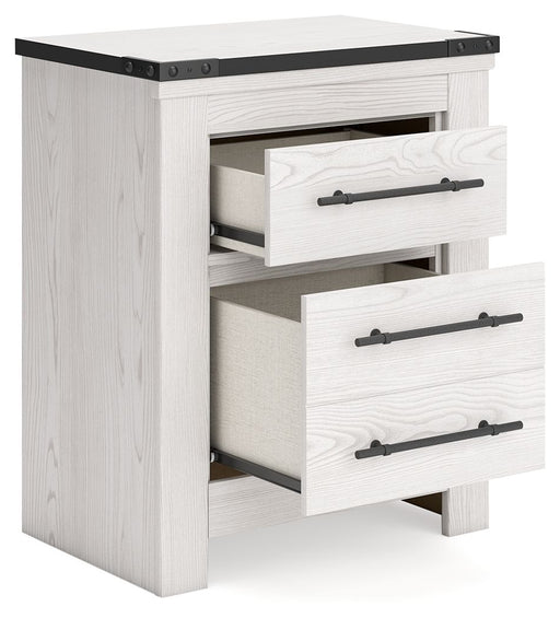 Schoenberg - White - Two Drawer Night Stand Sacramento Furniture Store Furniture store in Sacramento