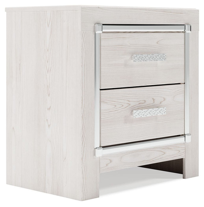 Altyra - White - Two Drawer Night Stand Sacramento Furniture Store Furniture store in Sacramento