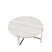 Brecon - Coffee Table - White Oak & Chrome Sacramento Furniture Store Furniture store in Sacramento