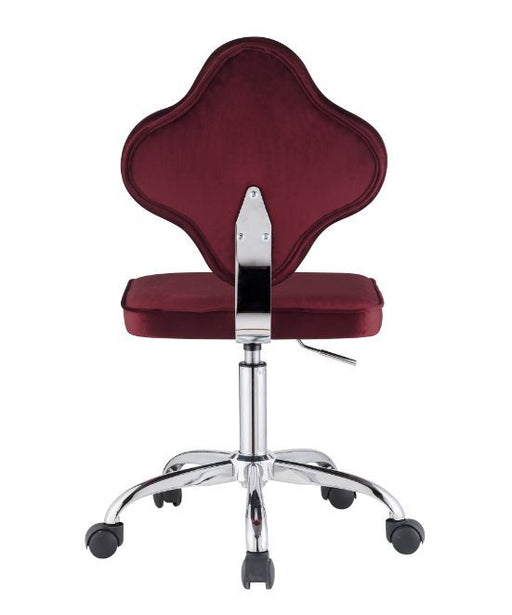 Clover - Office Chair - Red Velvet Sacramento Furniture Store Furniture store in Sacramento