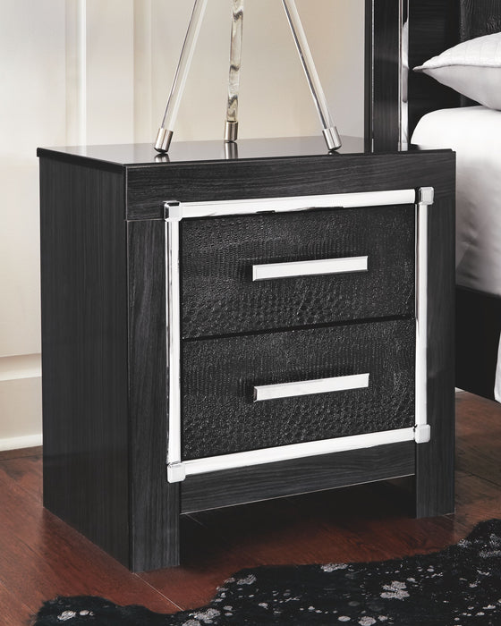 Kaydell - Black - Two Drawer Night Stand Sacramento Furniture Store Furniture store in Sacramento