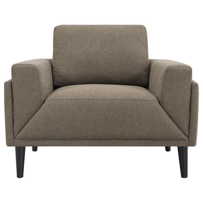 Rilynn - Upholstered Track Arms Chair Sacramento Furniture Store Furniture store in Sacramento