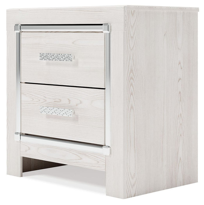 Altyra - White - Two Drawer Night Stand Sacramento Furniture Store Furniture store in Sacramento