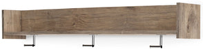 Oliah - Natural - Wall Mounted Coat Rack W/shelf Sacramento Furniture Store Furniture store in Sacramento