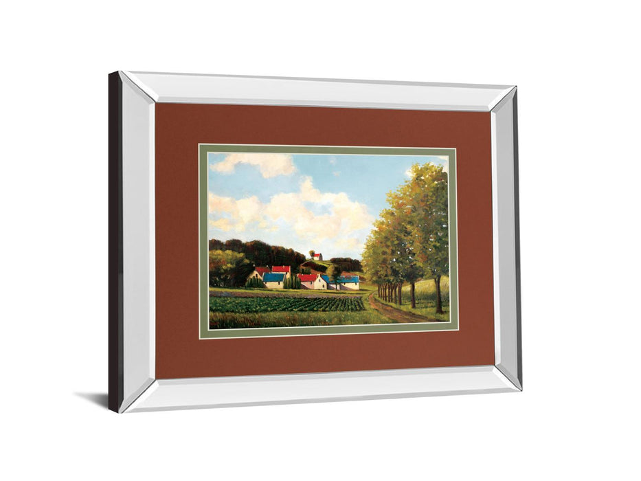 Little Farms By Pieter Molenaar - Mirror Framed Print Wall Art - Green