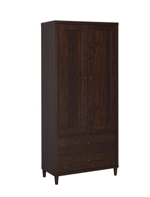 Wadeline - 2-Door Tall Accent Cabinet - Rustic Tobacco Sacramento Furniture Store Furniture store in Sacramento