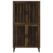 Elouise - 4-Door Engineered Wood Tall Accent Cabinet - Dark Pine Sacramento Furniture Store Furniture store in Sacramento